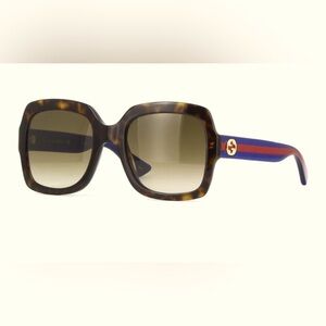 Gucci Square Tort Frames + Blue/red Arm Sunglasses ❤️